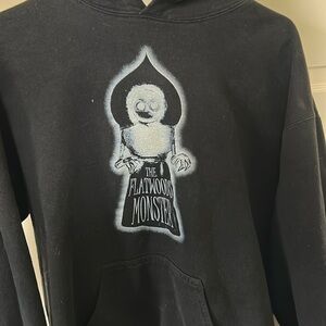 Black flat woods monster hoodie